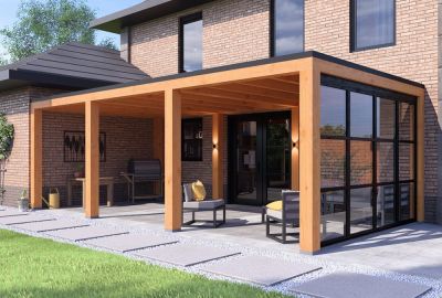 Aanbouw Veranda Valencia XXL 870x386cm - Topla Exclusive