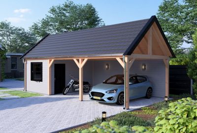 Schuur Monaco met zadeldak 1002x490cm
