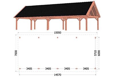 Trendhout_52.1188 - Buitenverblijf Zadeldak XXL 1505x700-cm