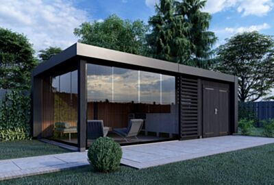 Trendhout buitenverblijf Verona uitvoering 6 755x400cm